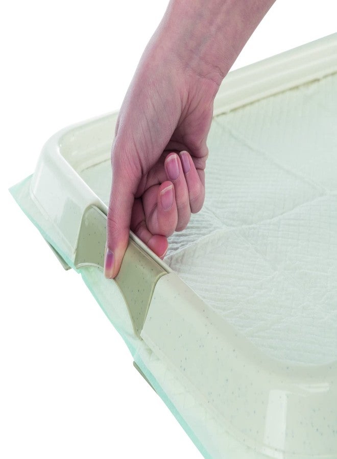 تريكسي صينية تريكسي لتدريب الجراء على استخدام المرحاض داخل المنزل، توفر تثبيتًا آمنًا حتى لأكثر فوط الجراء بللًا، مرحاض بلاستيكي للحيوانات الأليفة داخل المنزل، مثالي لسلالات مثل جولدن ريتريفر - 65 × 55 سم - Image 3